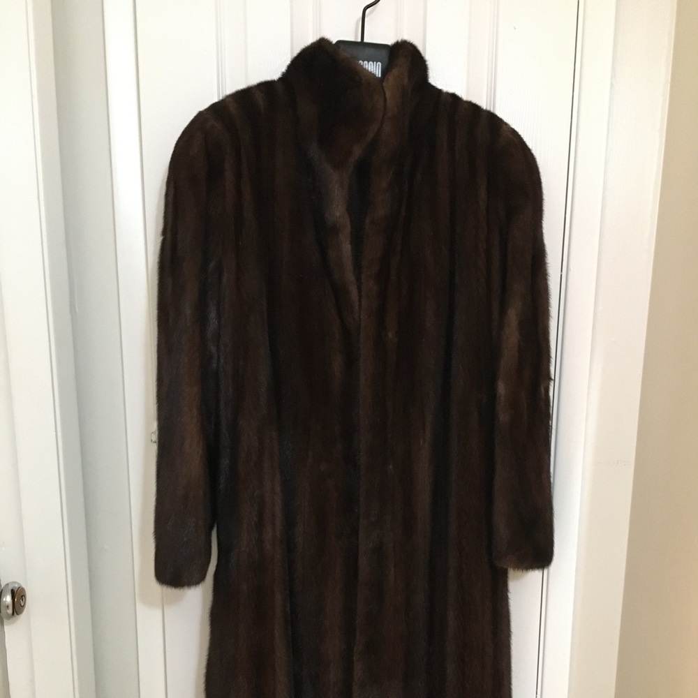 Full Length  Oscar de la Renta A-line Mink Fur Coat